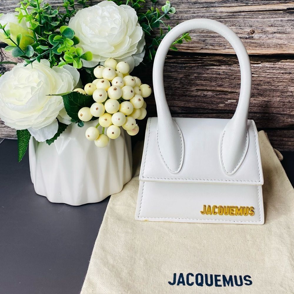 🛍️Jacquemus Authentic MINI Le Chiquito Elegant Cream/White Bag - Picture 13 of 14